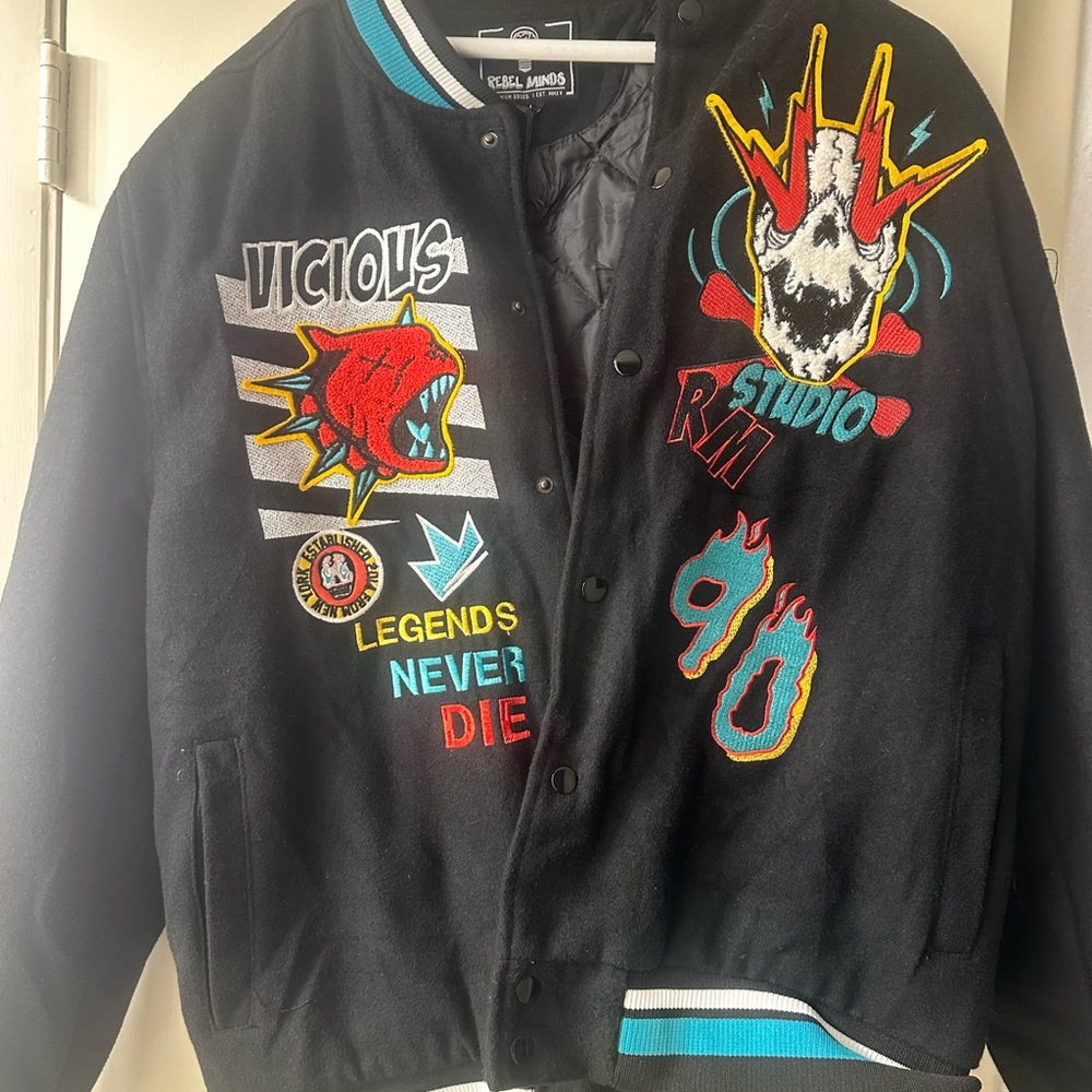 Rebel Minds Varsity Jacket Mens XL
